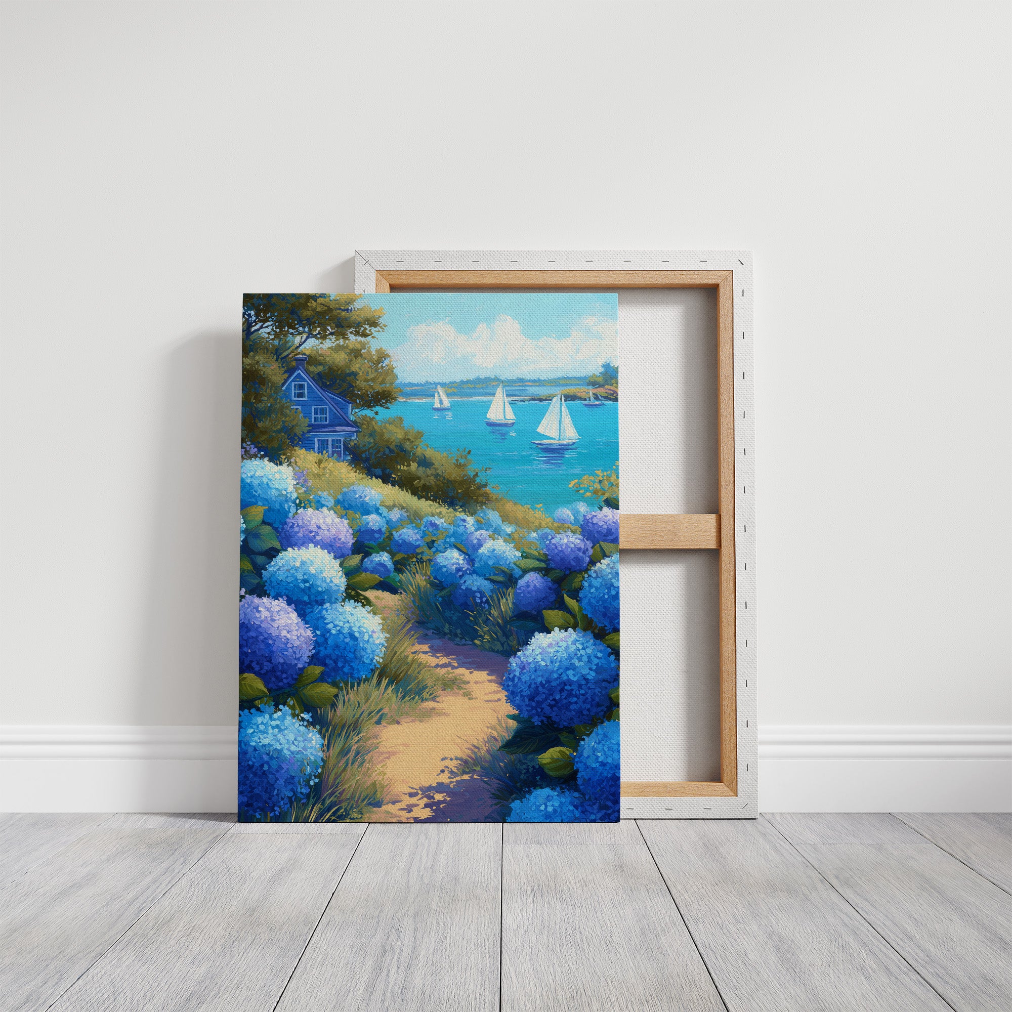 Hydrangea Path to Coastal Serenity