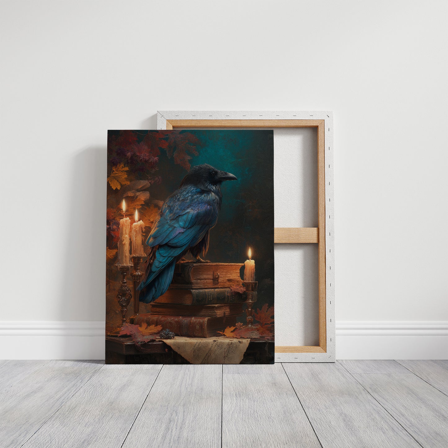 Raven Perches Among Ancient Stories