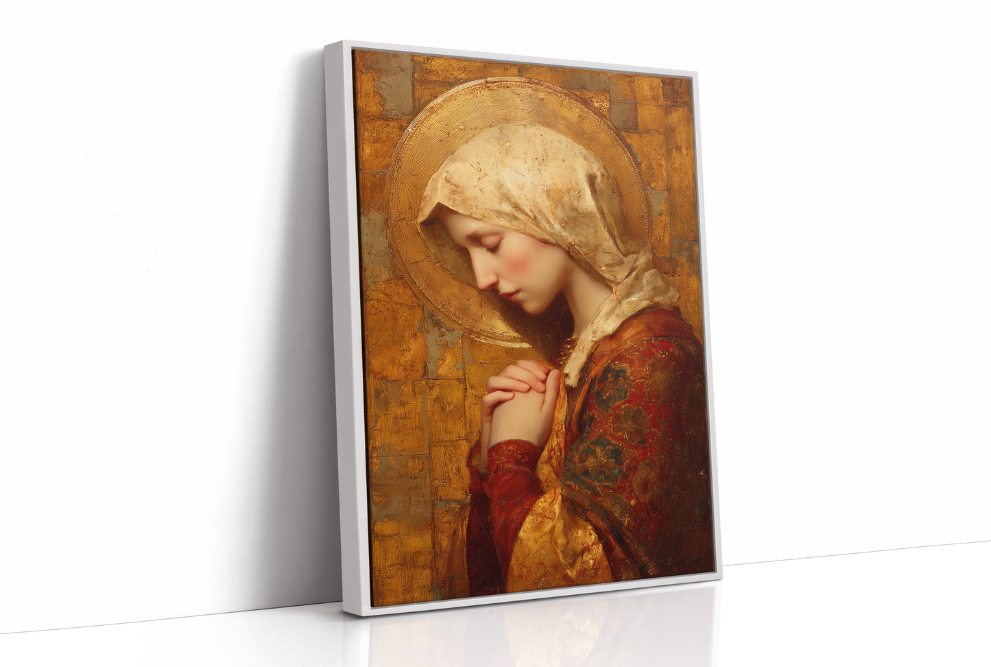 Golden Devotion in Crimson Light