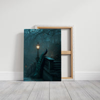 Midnight Peacock Guards Ancient Path