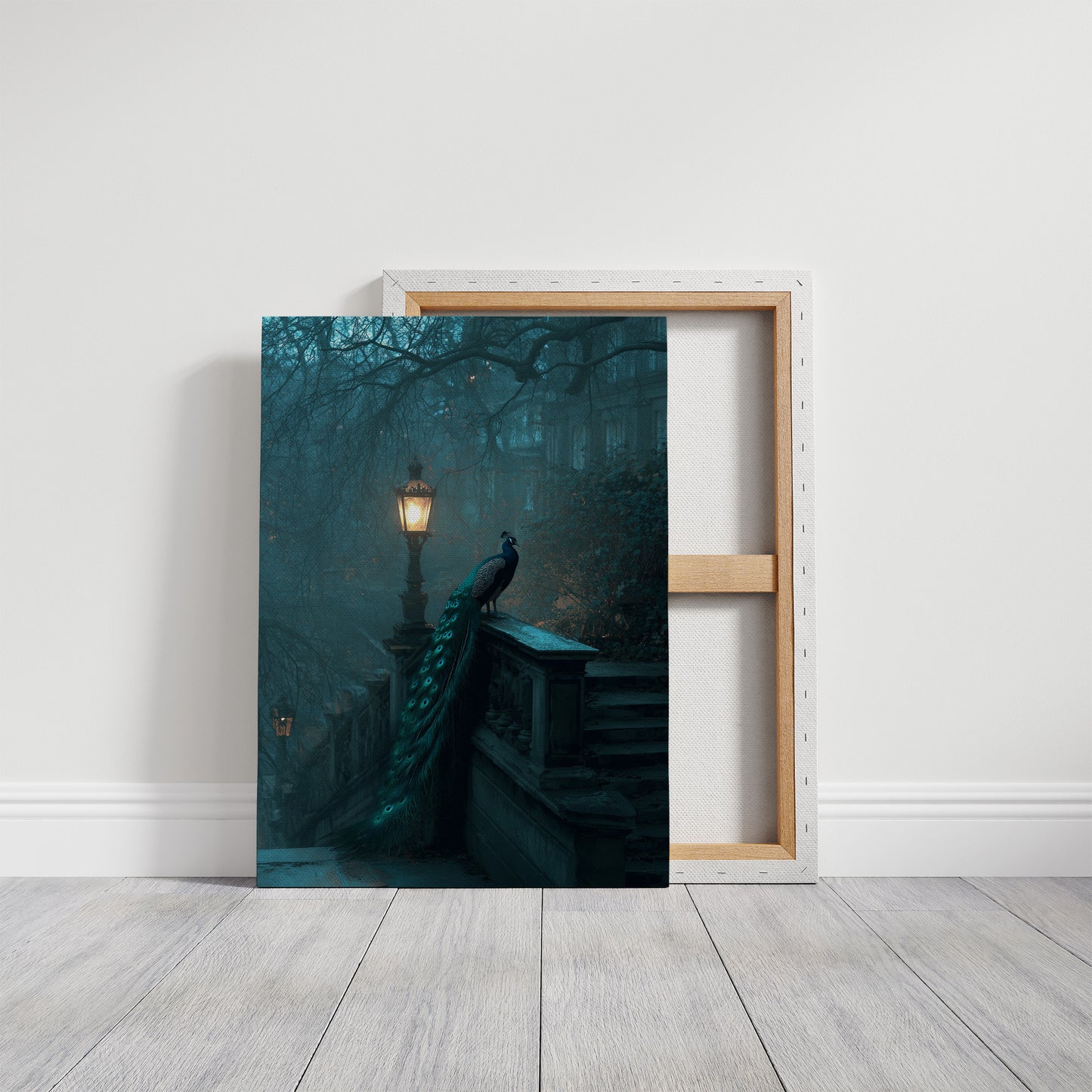 Midnight Peacock Guards Ancient Path