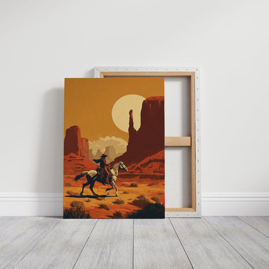 Lone Rider Chases Desert Gold