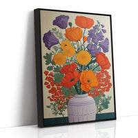 Summer Blooms Dance In Clay Vase