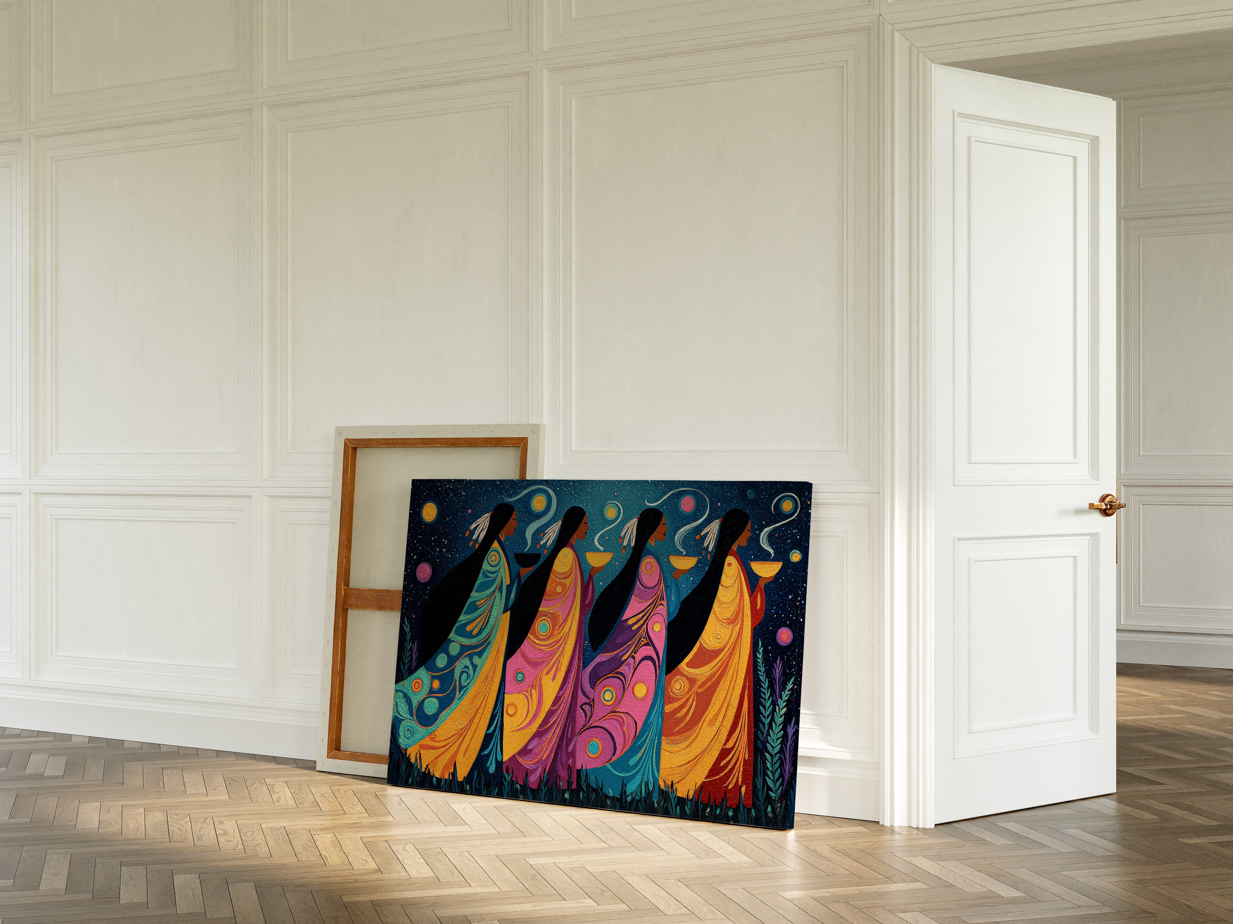 Sacred Stars Dance Through Night