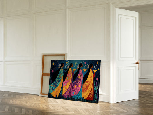 Sacred Stars Dance Through Night