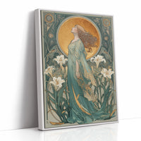 Gilded Grace Among Lilies