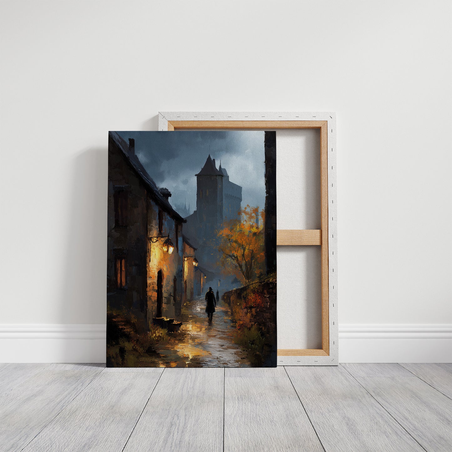 Autumn Glow Against Medieval Dusk