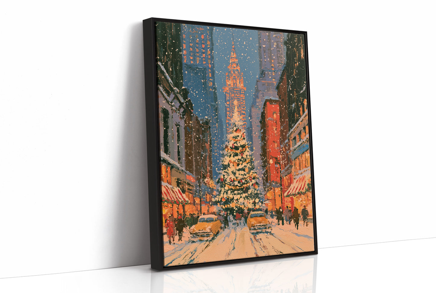 Snowfall on Fifth Avenue