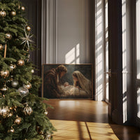 Sacred Light Fills Winter Night