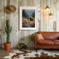 Wild Meadow Bears Find Mountain Stream