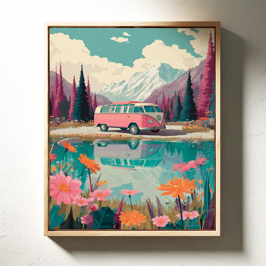 Journey Through Blooming Reflections