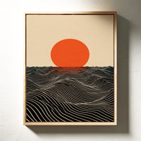 When Sun Meets the Sea's Embrace