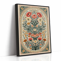 Symmetrical Bouquet Medallion Tapestry