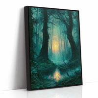 Reflected Glow: The Twin Trees of the Swamp Forest