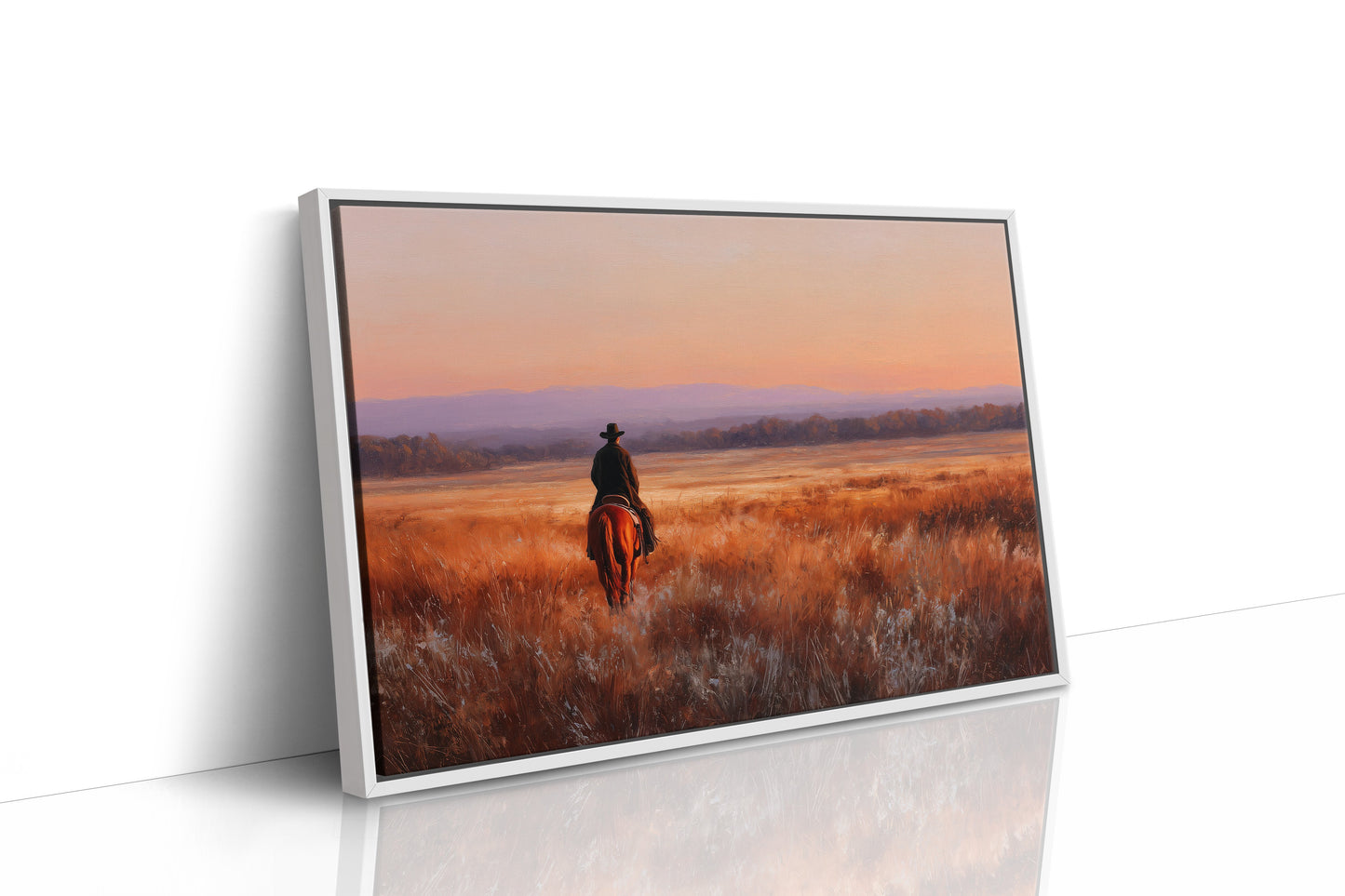 Lone Rider Meets Copper Prairie