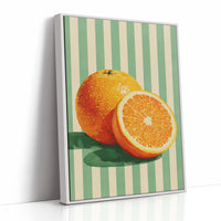 Citrus Glow in Mint Stripes