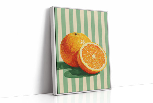 Citrus Glow in Mint Stripes