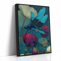 Dragonfly on the Lotus Pond