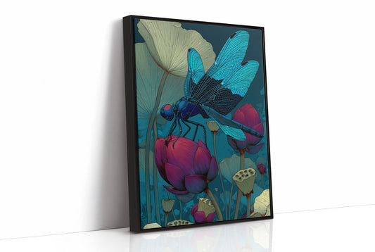 Dragonfly on the Lotus Pond