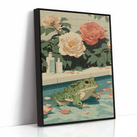 Frog Prince Meets Garden Peonies