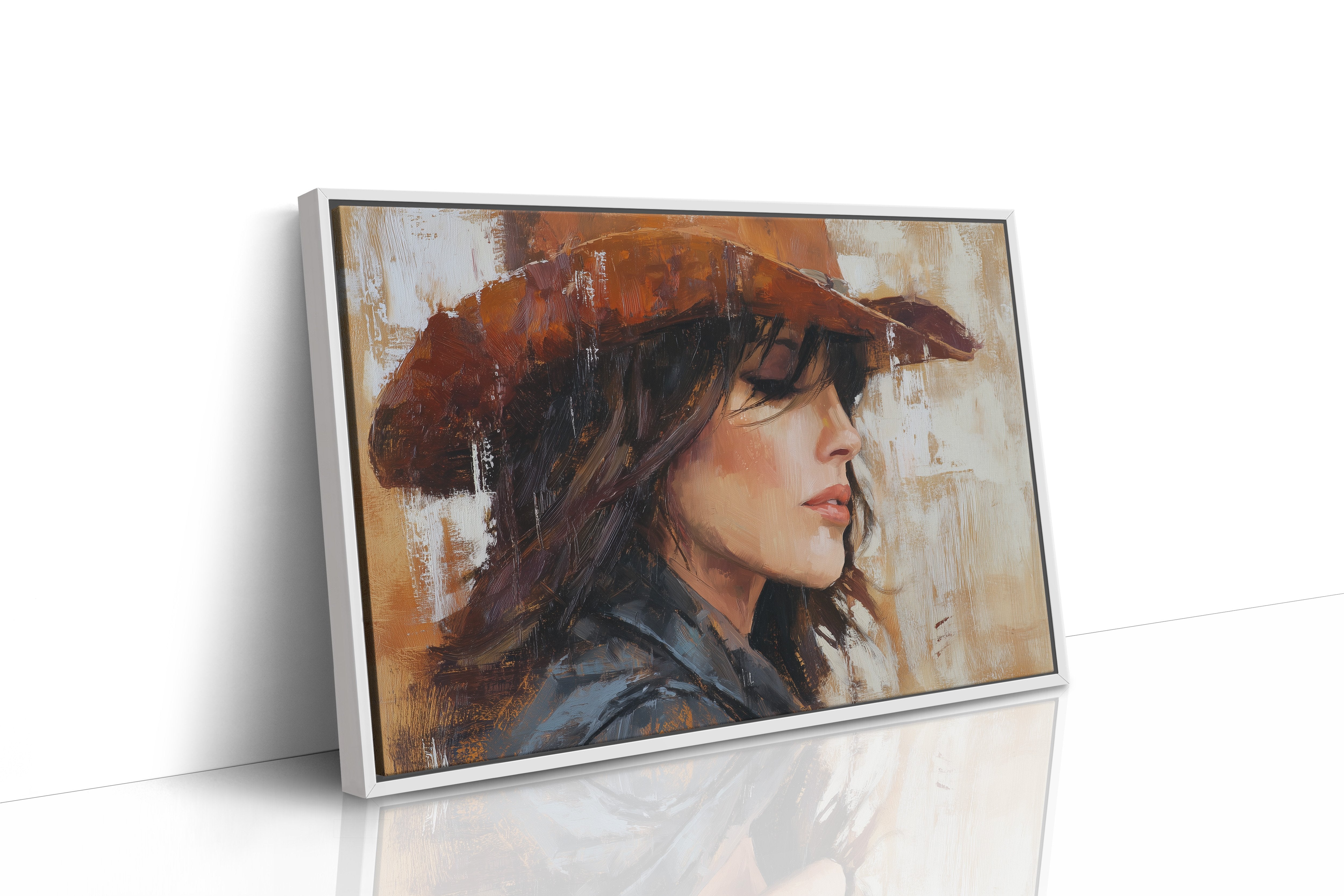 Rust Hat Against Faded Memory