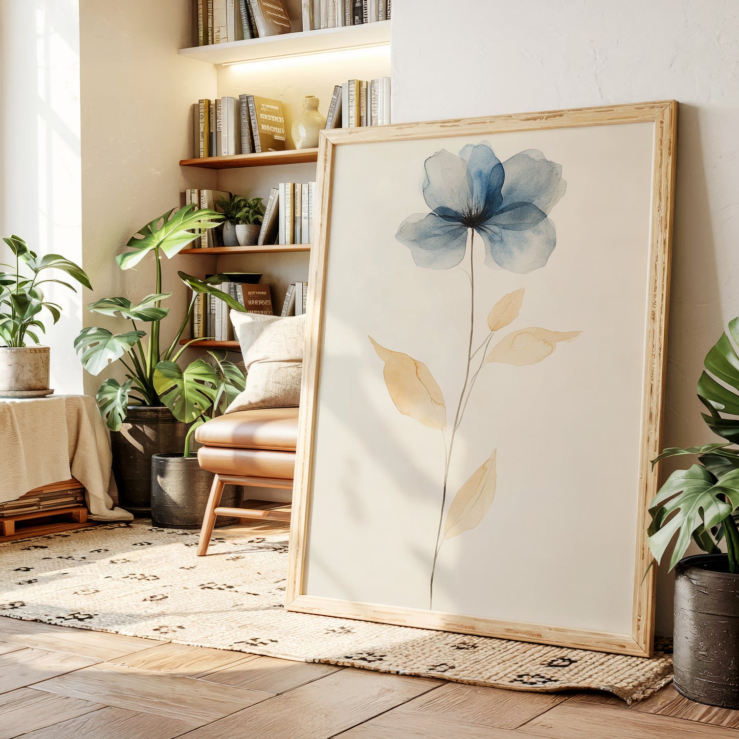 Blue Petals Dance With Morning Light