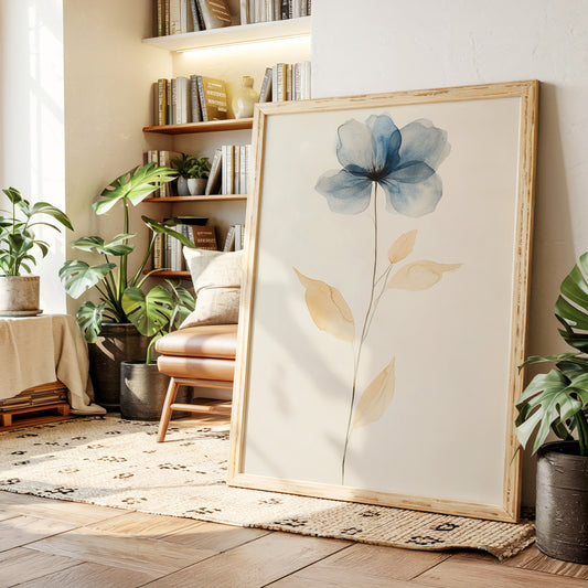 Blue Petals Dance With Morning Light