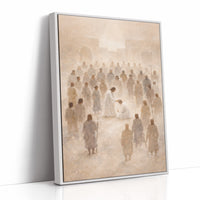 Ethereal Gathering in Luminous Mist