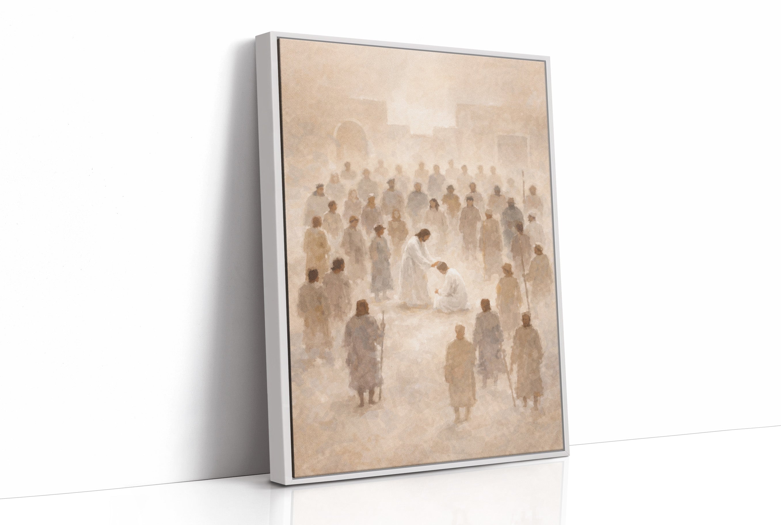 Ethereal Gathering in Luminous Mist