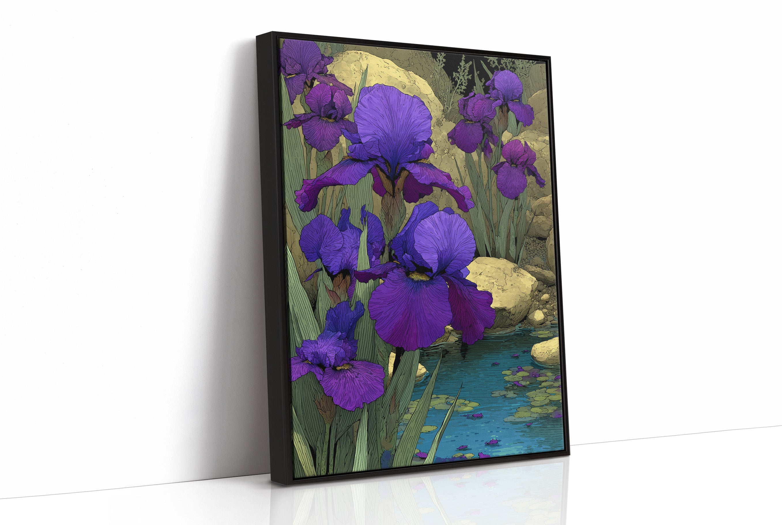 Irises at the Water's Edge
