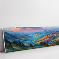 Hills Painted By The Setting Sun