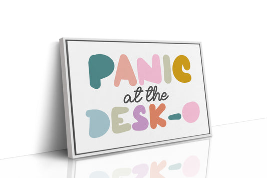 Panic at the Desk-O Canvas Art