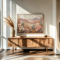 Desert Blooms Dance Among Mountains