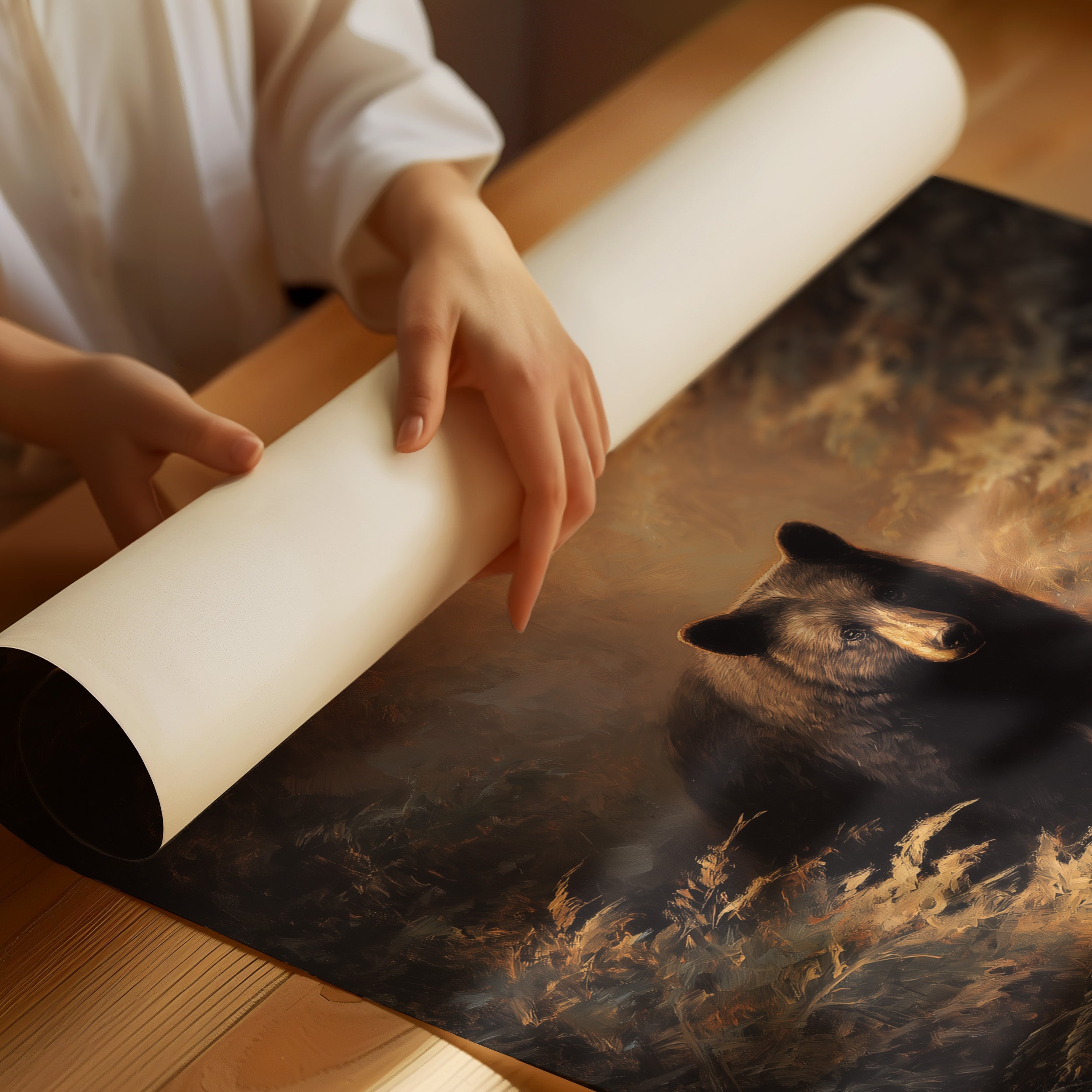 Forest Keeper Emerges At Dawn