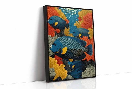 Angelfish Among the Coral