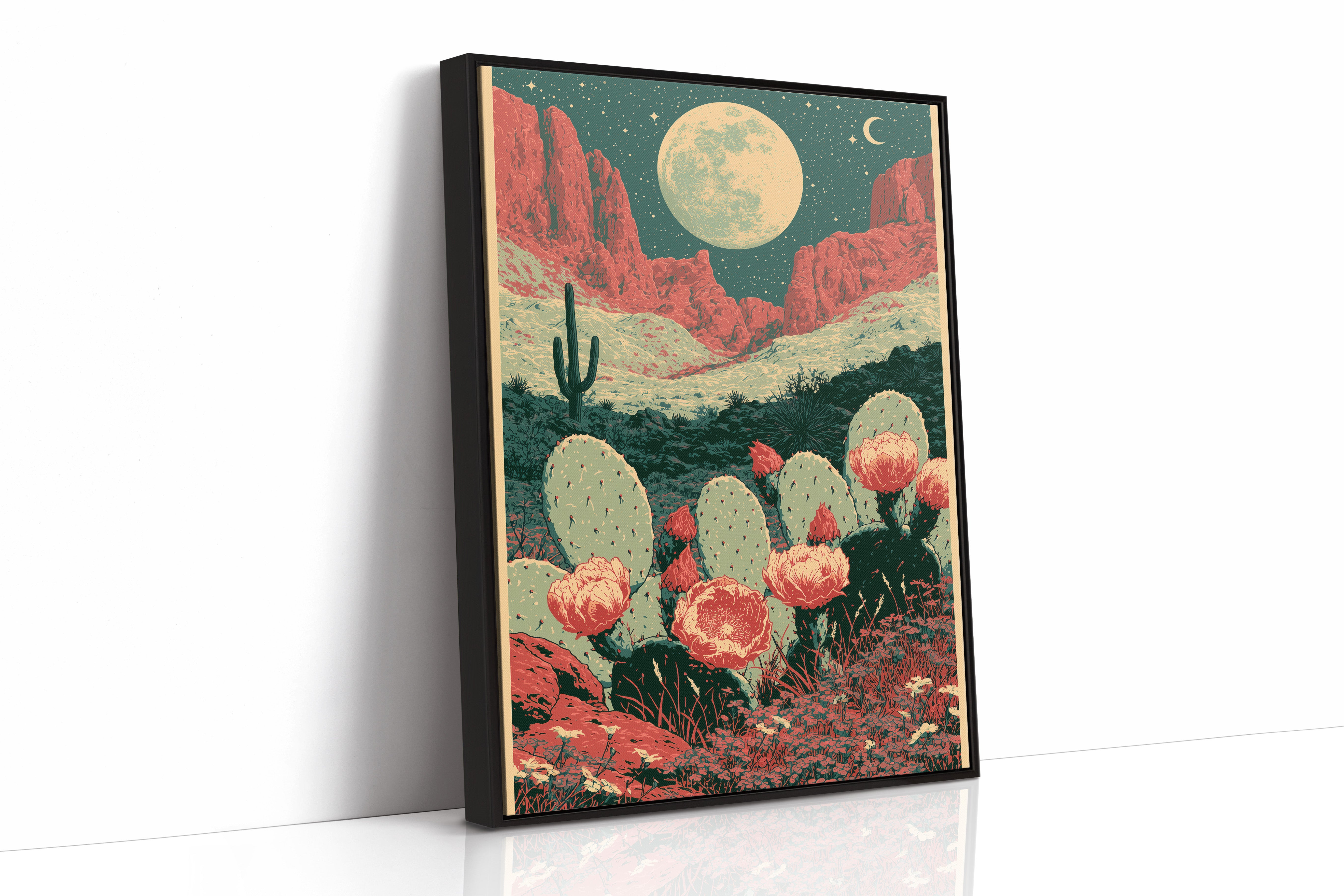 Prickly Pear in Full Bloom