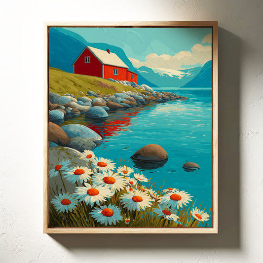 Nestled Among Daisies and Stones