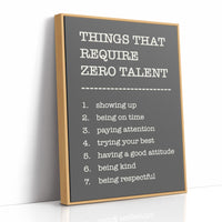 Things That Require Zero Talent, Gray Serif