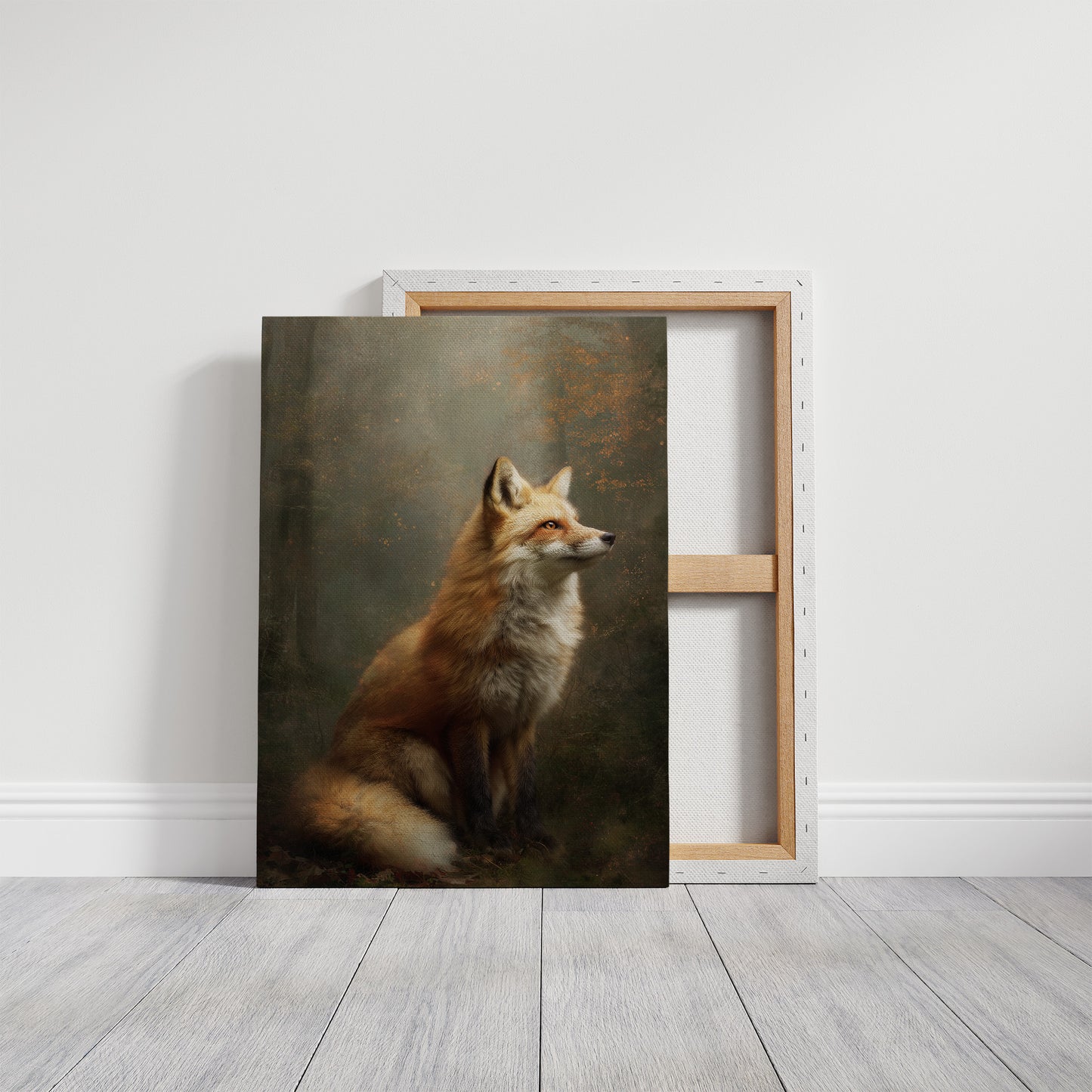 Noble Fox Against Autumn Mist