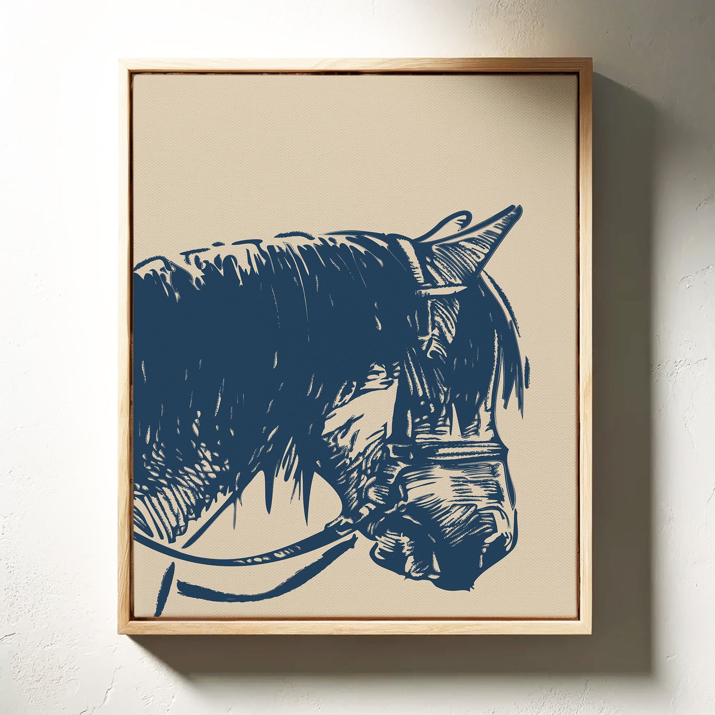 Midnight Blue Stallion Speaks Softly