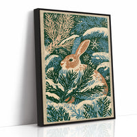 Rabbit in the Winter Pines