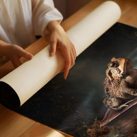 Autumn Sentinel On Leather Tome