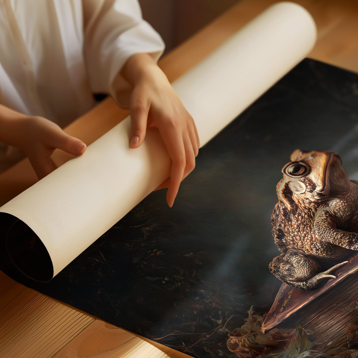 Autumn Sentinel On Leather Tome