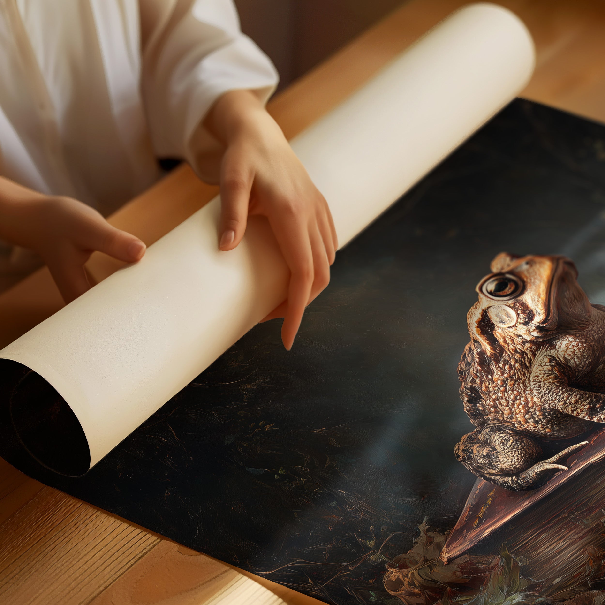 Autumn Sentinel On Leather Tome