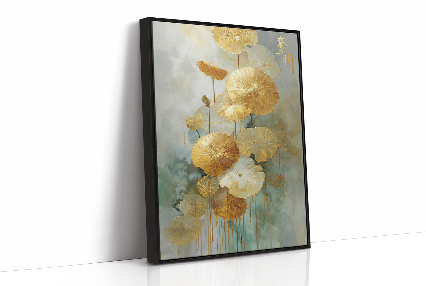 Golden Lotus Dance In Jade Mist