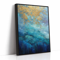 Golden Storm Breaks Over Azure Seas