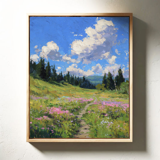 Pathway Through Blooming Meadows