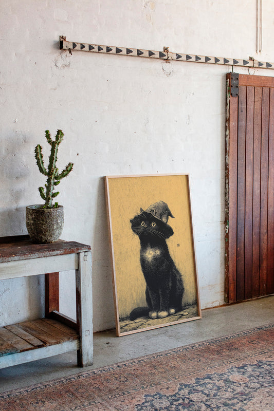 The Enchanted Feline Stares Back
