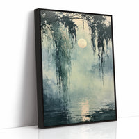 Small Moon Beneath Weeping Branches