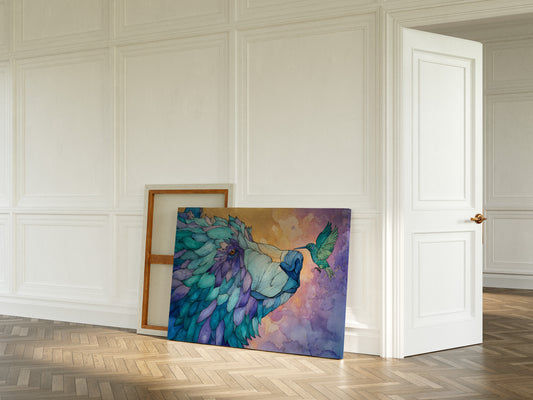 Bear And Hummingbird Share Dawn's Song